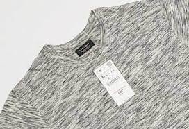Zara Man Grey Printed Crew Neck T Shirt