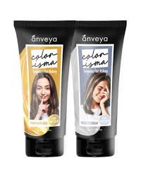 anveya colorisma chagne gold and disco platinum temporary hair color 30ml each