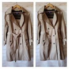 Double Ted Hooded Trench Coat