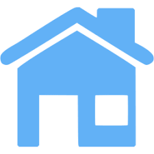Tropical blue home 5 icon - Free tropical blue home icons