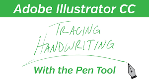adobe ilrator tracing handwriting