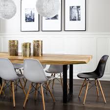 eames molded plastic dining chairs