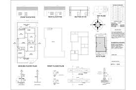 Architectural House Floor Plans With