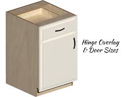 cabinet hinge overlay door size