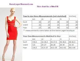 Herve Leger How To Determine What Size You Need Herve