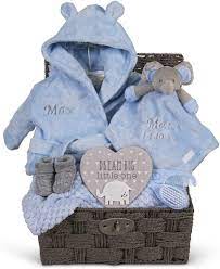 personalised baby gift basket for boys