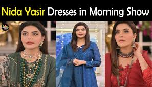 nida yasir dresses in morning show 2022