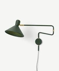 Generation lighting is honored to introduce the ed ellen degeneres collection. Ogilvy Swing Arm Wall Lamp Green Antique Brass Made Com