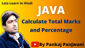java program to calculate total marks