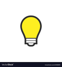Light Bulb Lamp Graphic Icon Design Template Vector Image