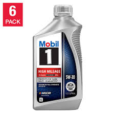 This full synthetic oil boasts high mileage. Mobil 1 High Mileage Full Synthetic Motor Oil 5w30 1 Quart 6 Pack Costco