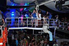 Lara beach in antalya, on the turkish mediterranean coast. Party Boat At Night From Antalya 2021