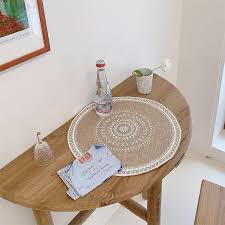 Round Embroidery Table Placemat