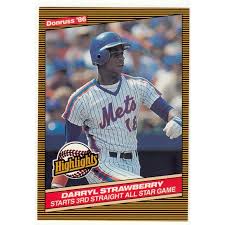 His 1986 topps tiffany traded baseball card. 1986 Donruss Highlights Darryl Strawberry Baseball Card 24 Mets On Ebid Canada 196963235