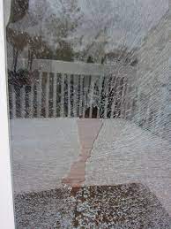 Door Shattered Due To Cold Temperature