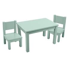Bundle First Table 2 Chairs Blue