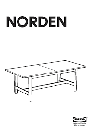 norden extendable table birch ikeapedia