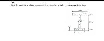 solved q3 find the centroid y of