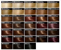 brown hair color chart