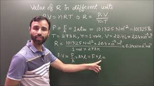Notice the weird unit on r: How Do We Calculate Value Of Gas Constant R In Six Different Units Class 11 L 8 Youtube