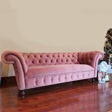 pink chesterfield sofa 3 seater the