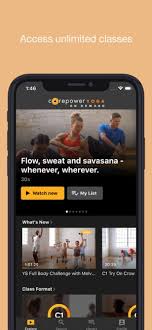 corepower yoga on demand on the app