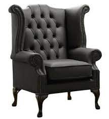 Get the best deals on black leather swivel chair chairs when you shop the largest online selection at ebay.com. Chesterfield Armchair Queen Anne High Back Wing Chair Black Leather Ebay