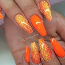 Some of them are pure. Orange Gel Nail Designs 2017 2018 Nails Pix
