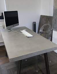 This desk is perfect for a computer, writing, or sketching. Polished Concrete Desk In Our Showroom In Burford Cotswolds Polished Concrete Flooring Concrete Furniture Polished Concrete