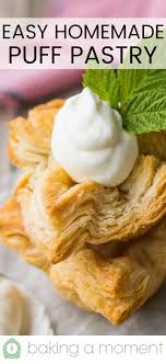 easy homemade puff pastry made in 15
