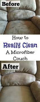 how to clean a microfiber couch