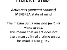 meaning of the maxim actus reus non 2