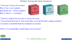 Linear Equations Mr Mathematics Com