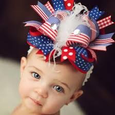 9 red white and blue hairstyles for 2020. Buy Ott Red White Blue Patriotic 4th Of July Big Hair Bow Headband Online At Beautiful Bows Boutique