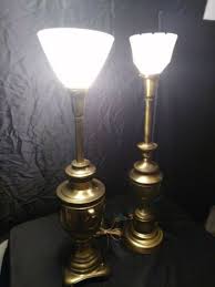 Mid Century Brass Duel Floor Lamps