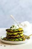 What goes with zucchini fritters?