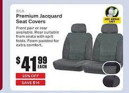 Sca Premium Jacquard Seat Covers Offer