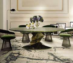Think of a dining room rug as a frame that prevents the table and chairs from looking like more than just a collection of legs. How To Place A Rug With A Round Dining Table