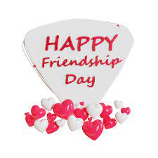 happy friendship day 3d ilration