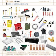 Fasteners, building materials, hand tools, power tools. Hardware Store Graphics Logo Banner Design Branding Byteknight Creations