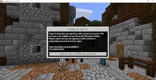 normal account minecraft education