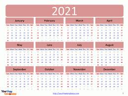 This monthly calendar will give you enough room to type your schedules for each day quickly. Printable Calendar 2021 Template Free Powerpoint Templates