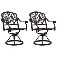 Vidaxl Swivel Patio Chairs 2 Pcs Cast