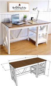 Where can i get a diy farmhouse table? 50 Decorative Diy Desk Solutions And Plans For Every Room Diy Crafts