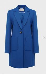 Hobbs Corina Coat Azure Blue Size 2