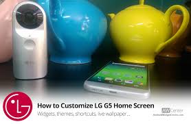 how to customize home screen on lg g5