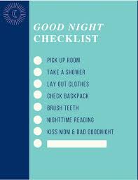 We have prepared a lesson plan with a worksheet and teacher's notes to use with primary kids. Creating An Evening Routine That Works Free Evening Routine Checklist