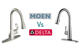 moen vs delta kitchen faucet head to