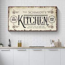 Kitchen Decor Personalized Kitchen Sign