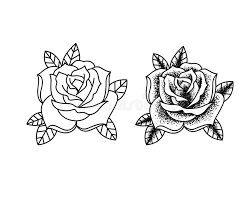 Our website provides the visitors with some great rose black and white tattoo behind ear. Tattoo Flowers Set Dot Work Stock Illustration Illustration Of Peony Tattoo 142799739
